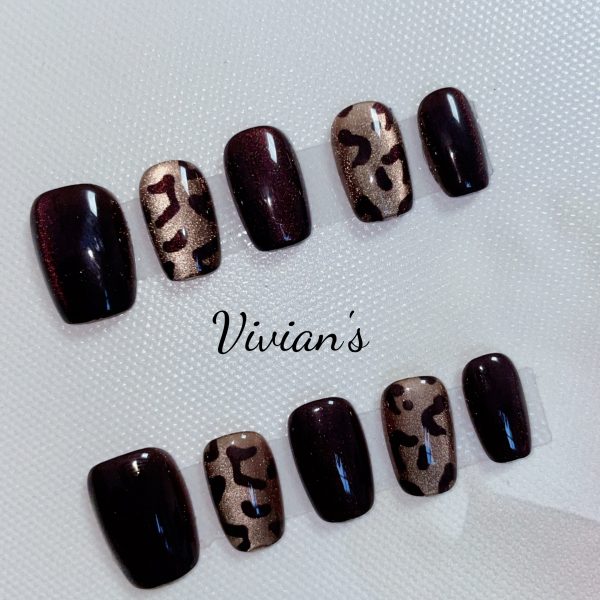 Cat eye leopard print