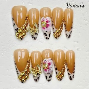 102 Leopard print butterfly