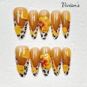 104 Brown Leopard Print