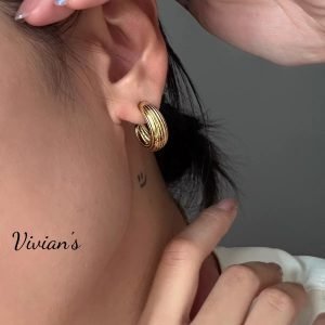 529 Threaded earrings
