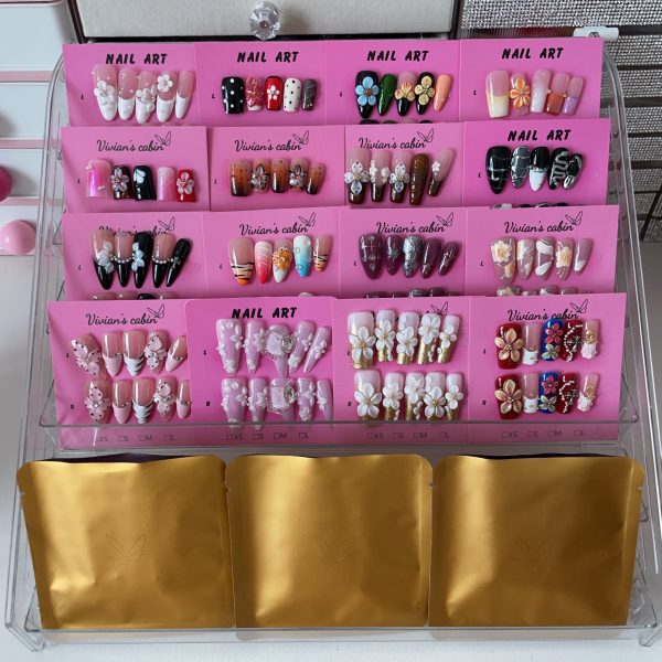 005 Golden Capsule 100% handmade nails